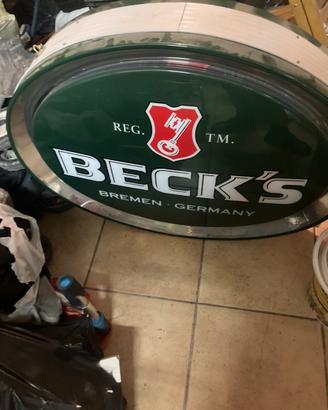 Insegna luminosa Beck’s