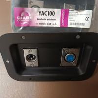 vaschette per connettori xlr o speakon ciare