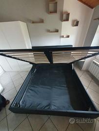 Letto con contenitore e settimino