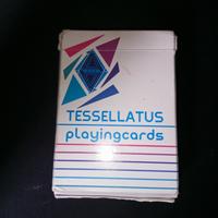 due mazzi di carte ,monarcs blu e tesselatus cards