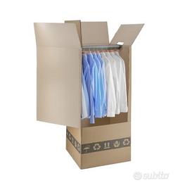 Scatole Cartone Porta Abiti con Barra Appendiabiti