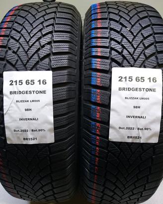 2 GOMME 215 65 16 BRIDGESTONE BR1521