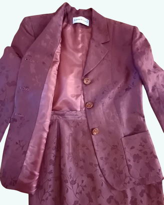 Tailleur Jacquard Vintage misto lino/viscosa Tg 44