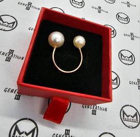 Anello regolabile con perla di alta qualità 