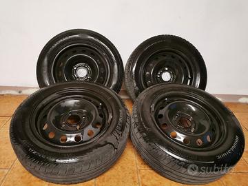 cerchi + pneumatici 165/70/R14 Citroen c3