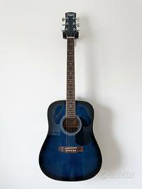 Chitarra acustica Dallas dreadnought blue