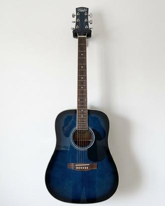 Chitarra acustica Dallas dreadnought blue