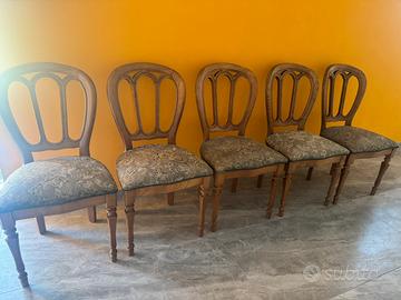 Sedie massello di rovere