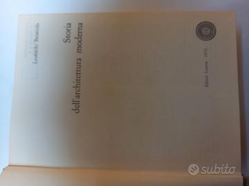 Storia dell'architettura moderna Laterza 1973