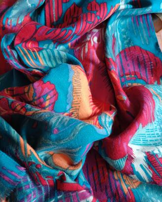 Foulard da donna multicolore 