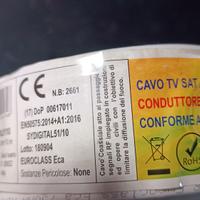 Cavo tv Sat classe A, 5,1 mm, 10 metri, nuovo