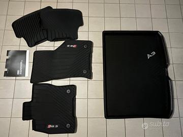 tappetini invernali in gomma per Audi A3, S3, RS3