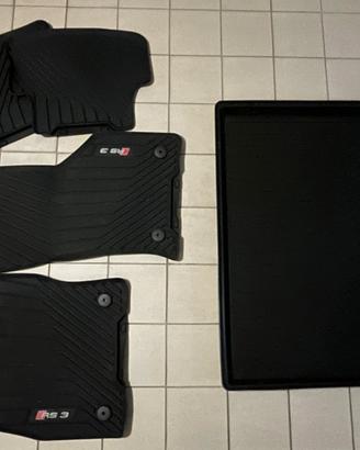 tappetini invernali in gomma per Audi A3, S3, RS3