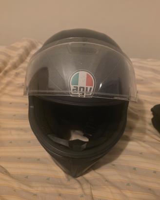Casco integrale omologato  k1 s black  e2206 agv