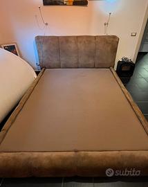 Letto Matrimoniale Stile Noctis Scamosciato