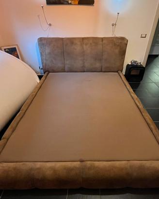 Letto Matrimoniale Stile Noctis Scamosciato
