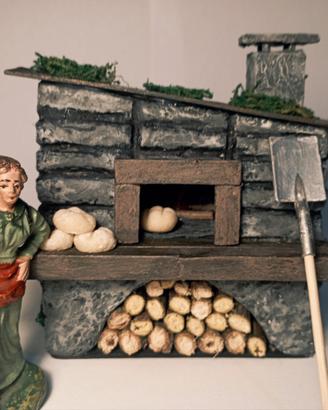 Natale 2026 - Forno presepe con luce 