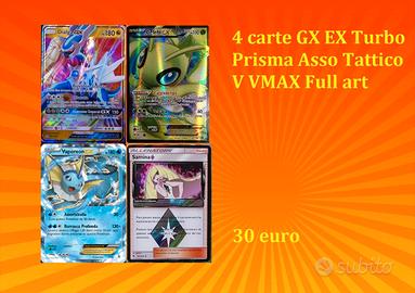 Pokémon GCC: 4 carte rare GX EX V Prisma full art