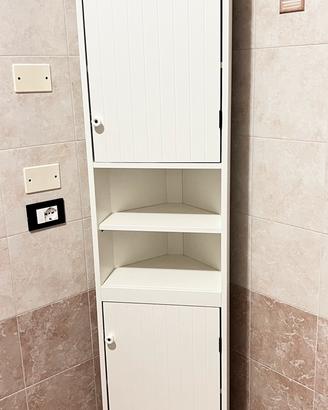 Mobile bagno angolare Silveran ikea bianco