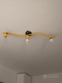 lampadario con 3 faretti 