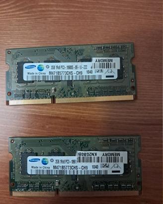 modulo di memoria RAM SO-DIMM DDR3 da 2 GB