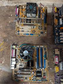 Lotto N2 10 schede madri vintage 462 478 775 939