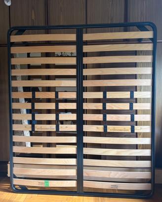 Rete letto matrimoniale doghe legno