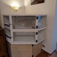 Terrario Rettili Legno e Vetro 1 m X 1 m