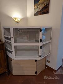 Terrario Rettili Legno e Vetro 1 m X 1 m