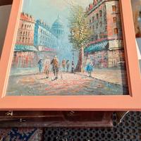 PROMENADE A PARIS dipinto 