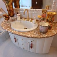 Mobile completo granito e rubinetteria oro