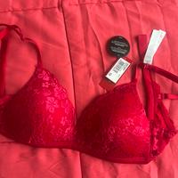 Reggiseno rosso yamamay nuovo 4b pizzo