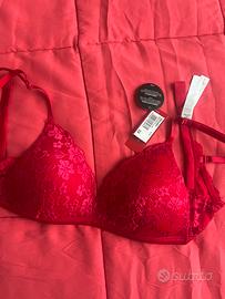 Reggiseno rosso yamamay nuovo 4b pizzo