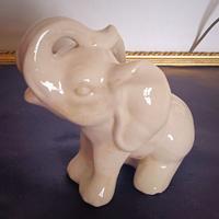 Elefante bianco ceramica vintage 
