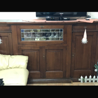 Mobile legno basso artepovera