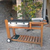 Barbecue a gas e carbonella