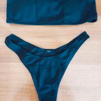 Costume donna bikini nero brasiliana a fascia