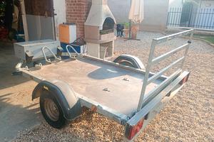 Carrello porta moto e oggetti multiuso