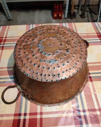 Scolapasta in rame stagnata 