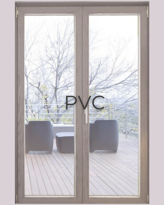 infisso pvc H2,20  L 1,20 bianco vetro camera