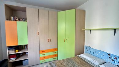 Armadio 4 stagioni modulare 355 cm completo