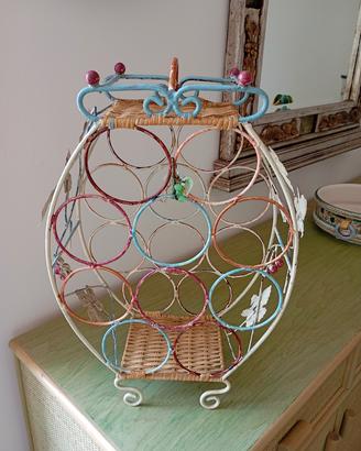Porta bottiglie vintage da tavolo 