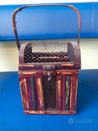 gabbietta porta uccellini vintage 