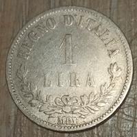 #1910 – Una moneta da 1 Lira VALORE Regno Italia