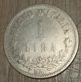 #1910 – Una moneta da 1 Lira VALORE Regno Italia