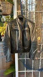 Giubbotto moto pelle uomo Bering