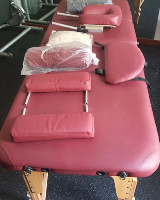 Lettino massaggi pieghevole3 sezioni con accessori