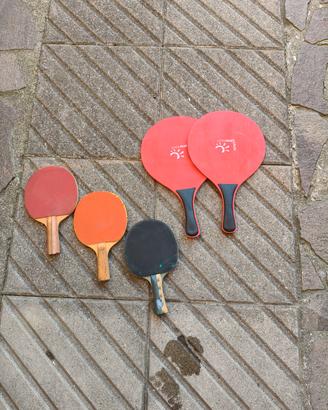Racchette da ping pong e racchettoni da spiaggia 