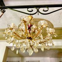 Lampadario di cristallo Maria Teresa 1950