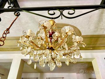 Lampadario di cristallo Maria Teresa 1950